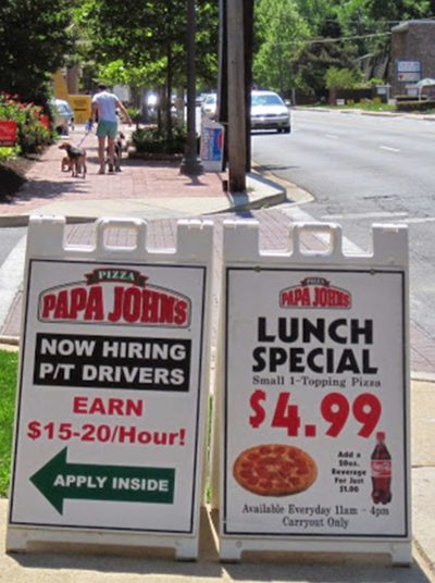 custom a frame signs Los Angeles, California