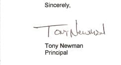 Tony Newman Sig