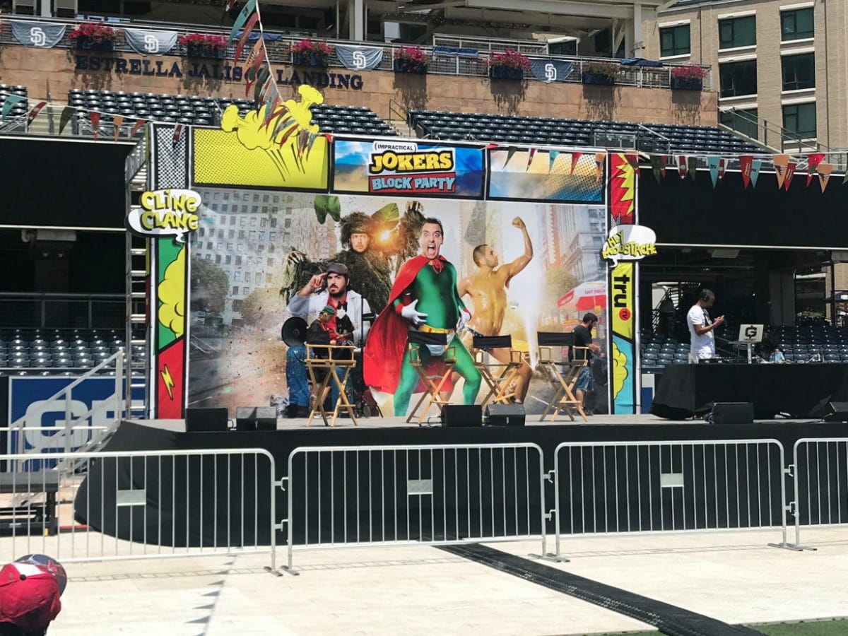 Comic Con Impractical Jokers Mural