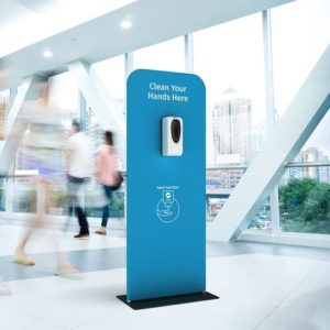 Display Stand With Automatic Hand Sanitizer San Diego