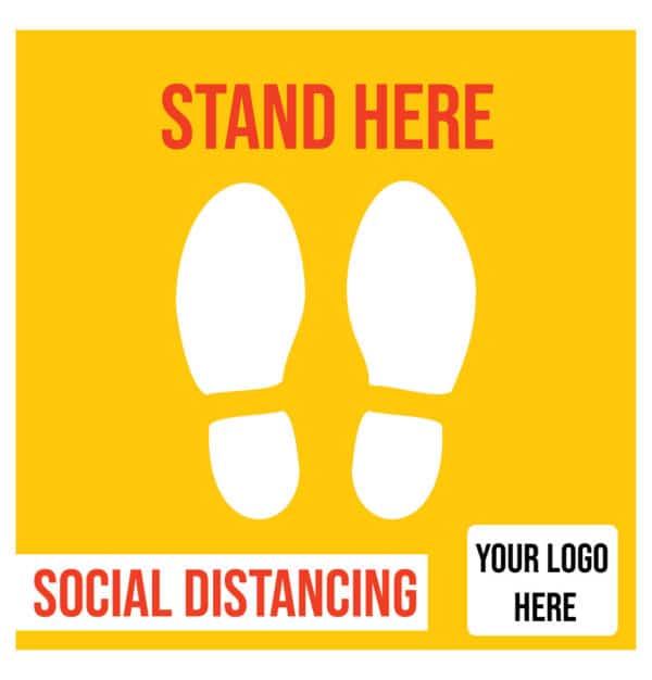 Social Distancing Floor Graphics San Diego